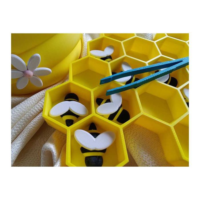 Zestaw pszczoły + plaster miodu duży