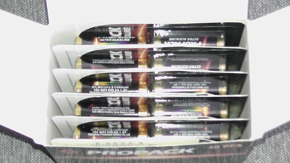 Baterie alkaiczne 40szt. - PROPACK Energii pod dostatkiem !!!