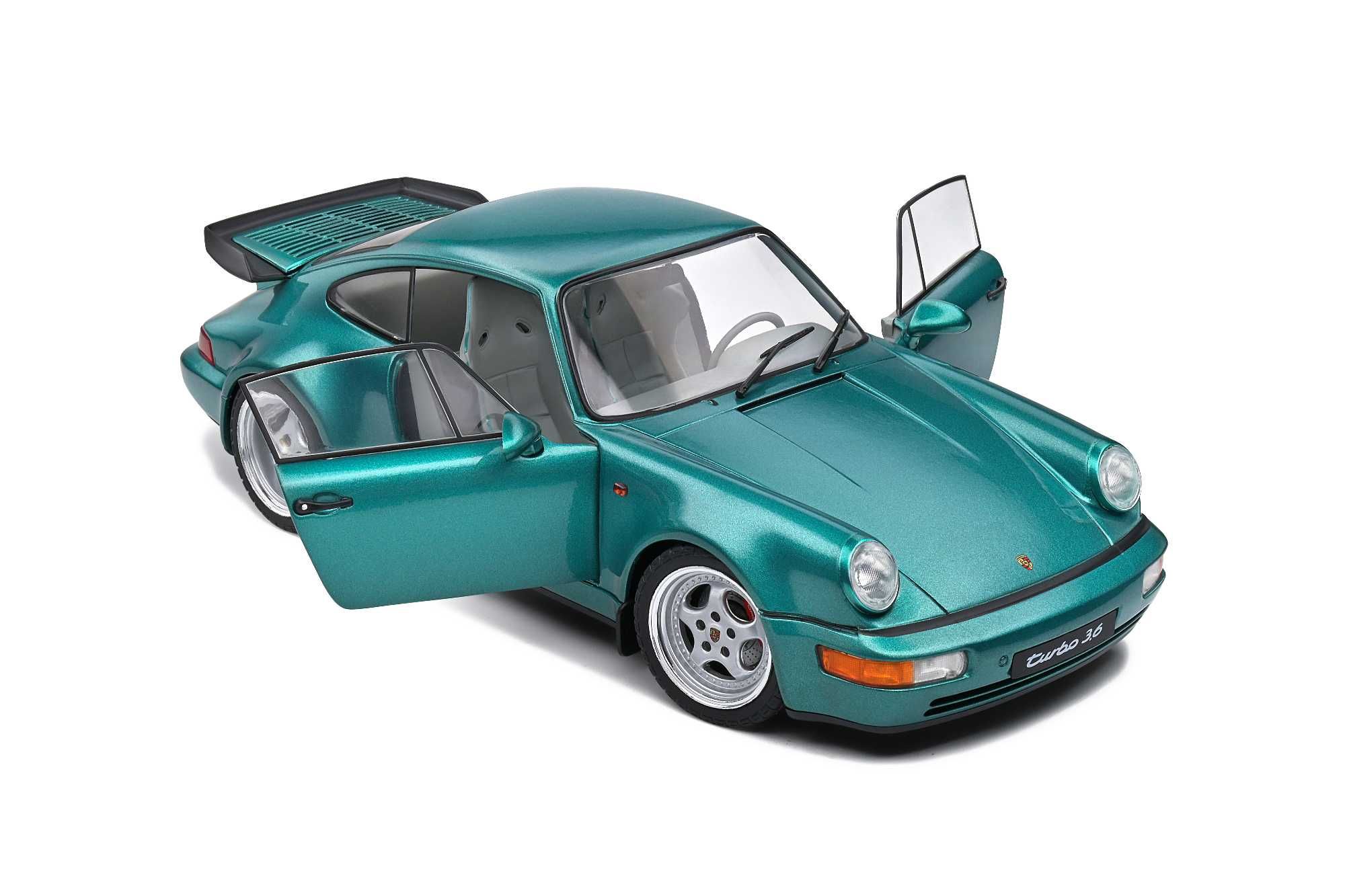 Porsche 911 (964) Turbo 1991 Wimbledon Green metallic Solido 1:18