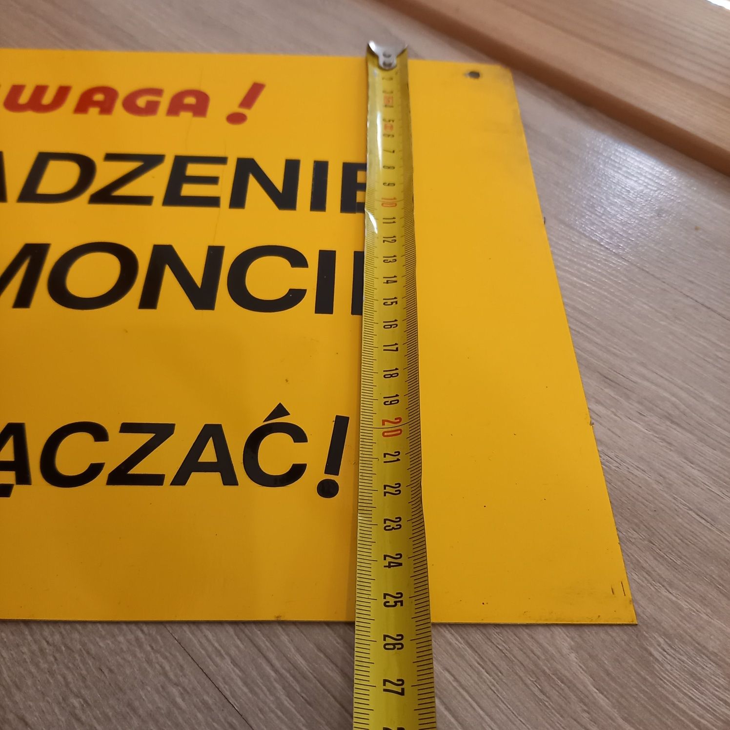 Tablica stalowa urządzenie w remoncie