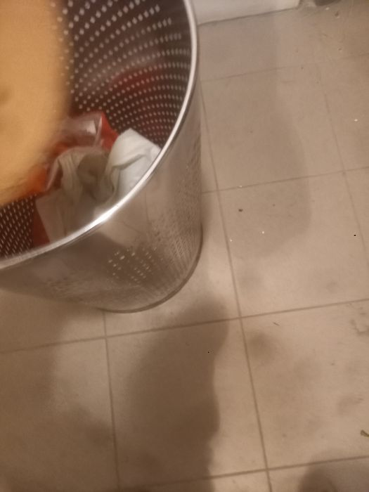 Kosz na pranie chromowany