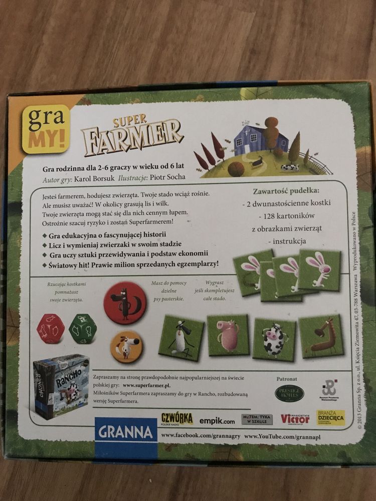Gra rodzinna Farmer Granna 6+ edukacyjna