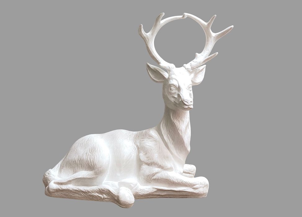 LEŻĄCY BIAŁY JELEŃ Figurka PREMIUM XXL - 1699,99zł - super okazja