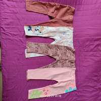 Spodnie legginsy 4szt r.92