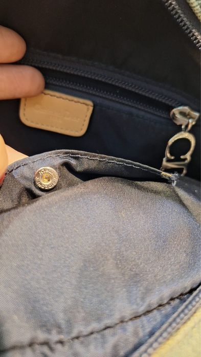 Torba dżinsowo-skorzana Dior