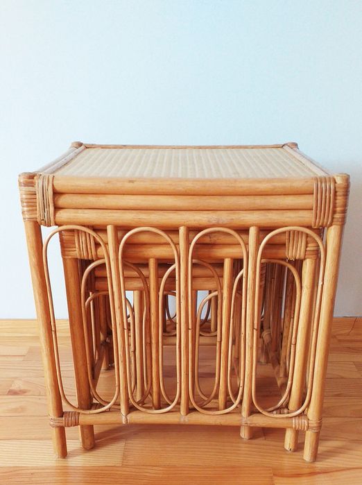 stolik boho stół boho stolik rattan stół rattanowy stolik bambus stół