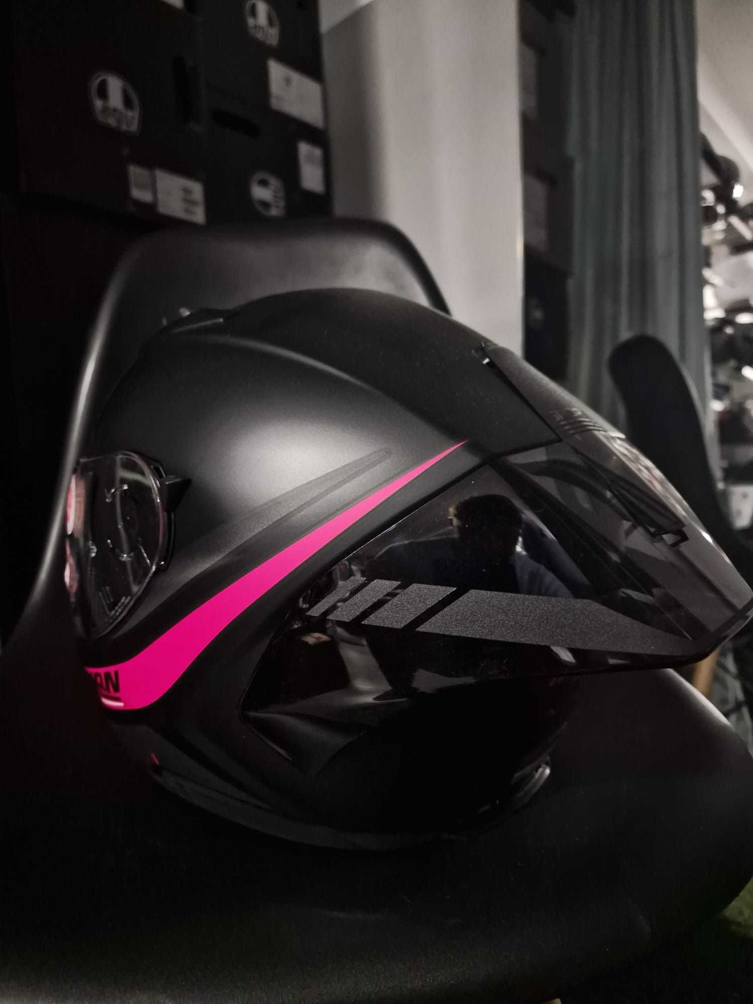 KASK NOLAN N60-6 SPORT Outset Matt Black Fuchsia 'XS 'S GRATISY!