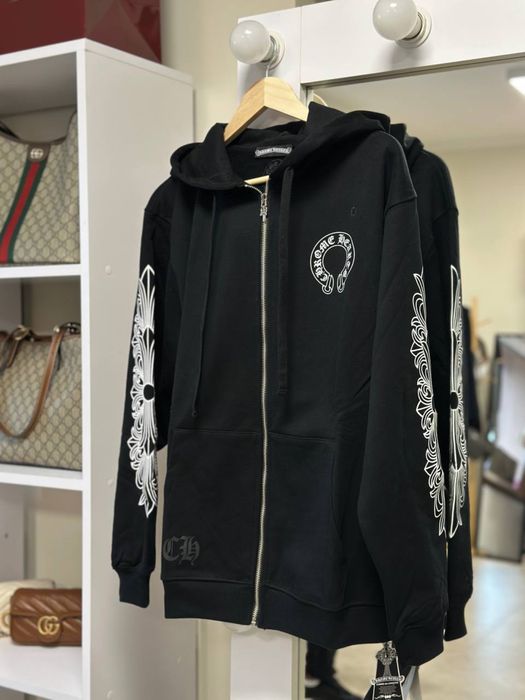 Кофта chrome hearts худи кофта черная хром