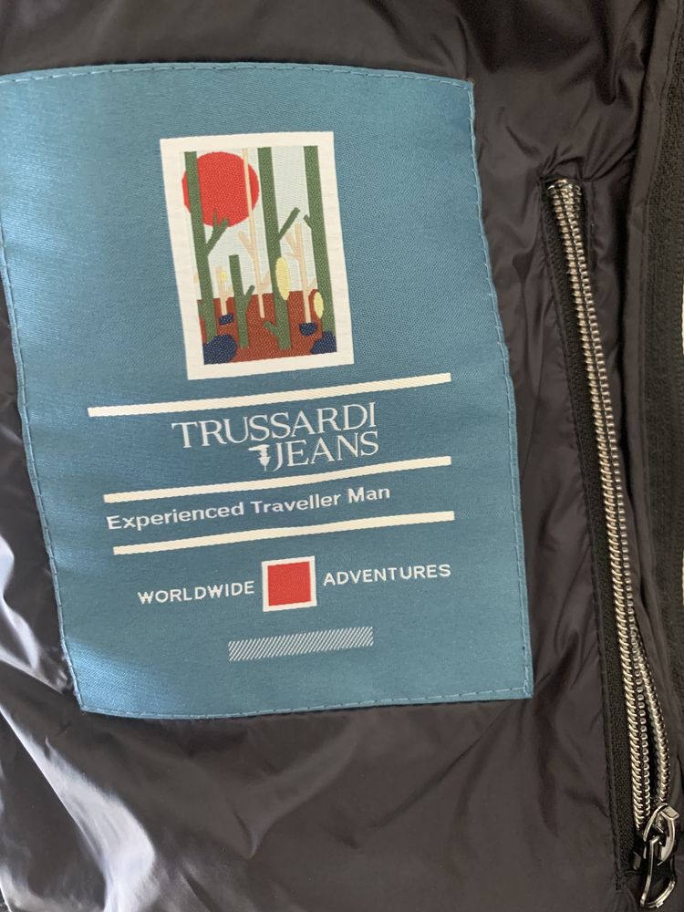 Kurtka ombre trussardi jeans męska r 52
