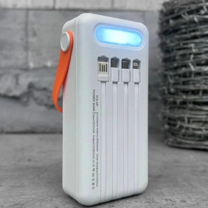 Power Bank YM-636CX 40000mAh с солнечной панелью