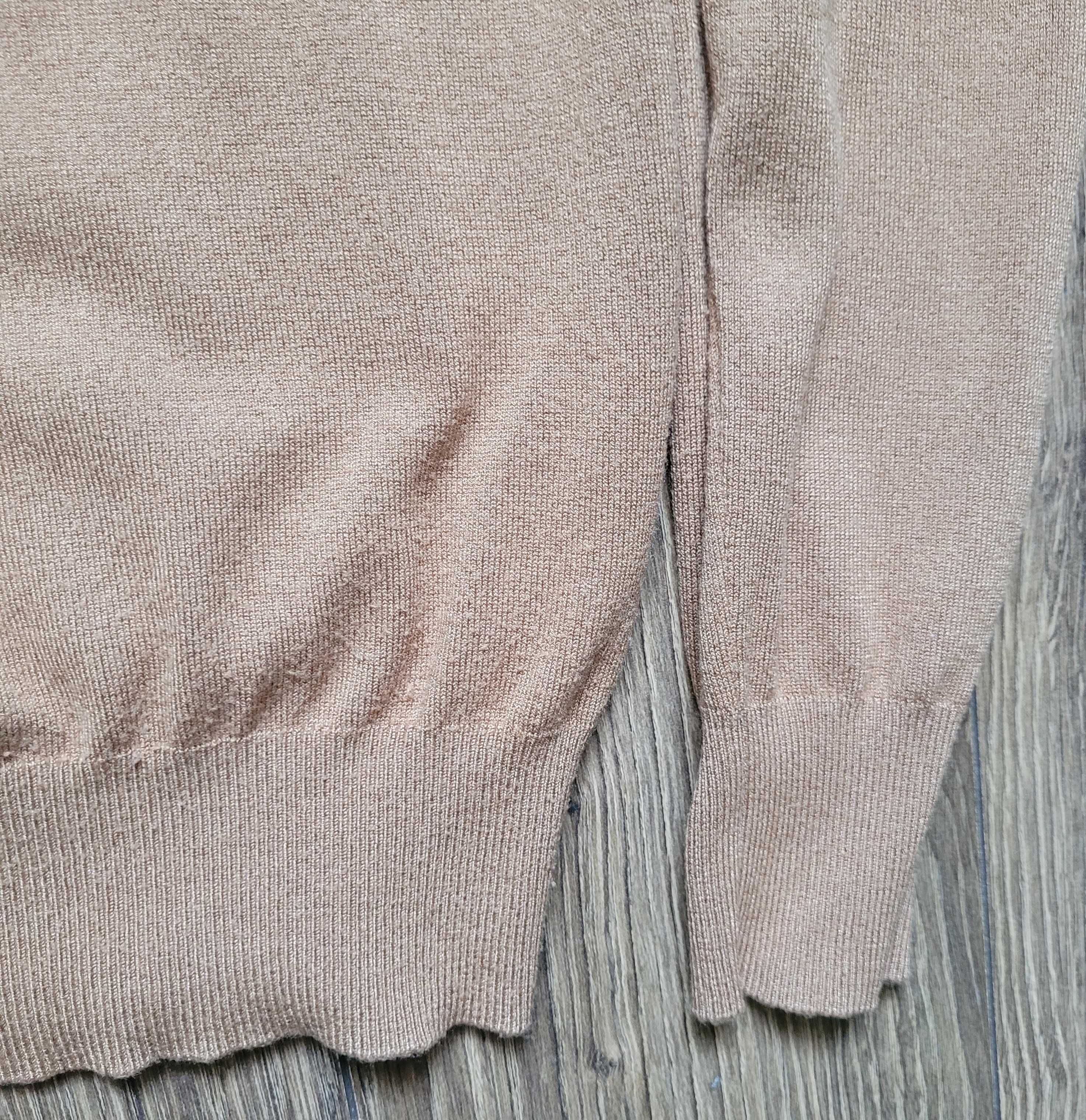 męski sweter Gianni Feraud 70% wiskoza L camel wielbłądzi jasny brąz