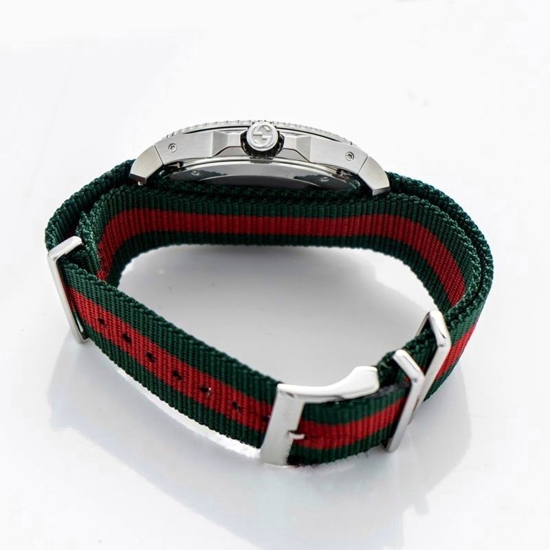 Era 1500eur!! Relógio Suíço Luxo Gucci Dive 45mm homem masculino nylon