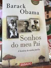 Livro os sonhos do meu pai Obama