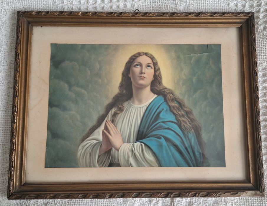 Stary obrazek Św Maria Magdalena.