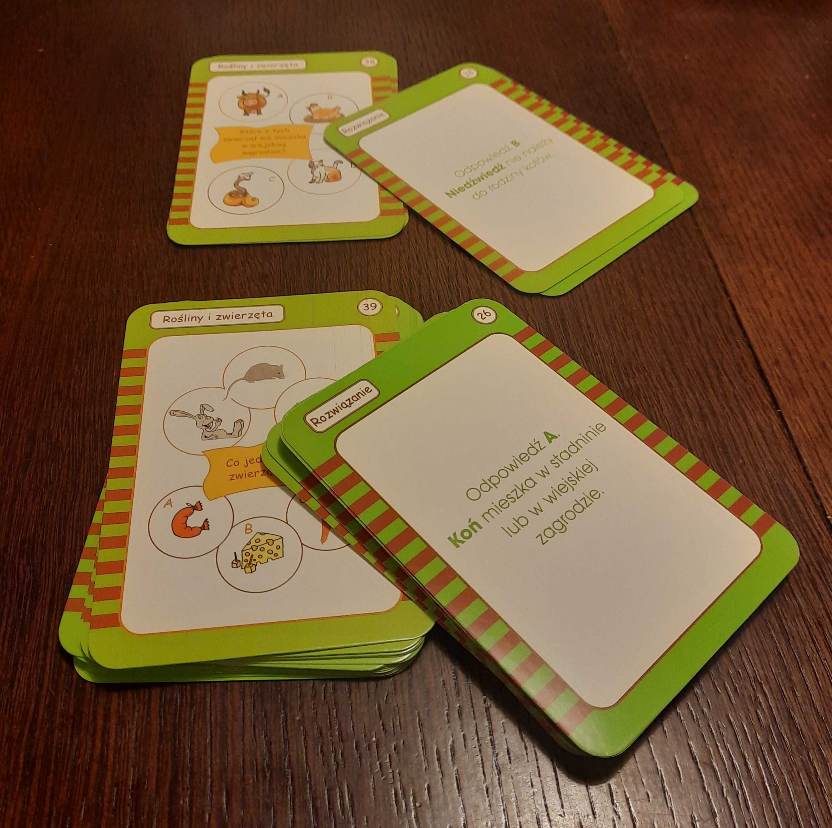 Gra Nauka to zabawa - Rośliny i zwierzęta 50 kart edukacyjnych