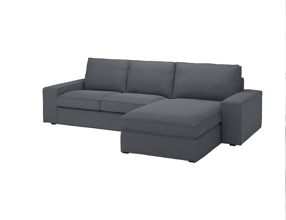 Sofá Kivik de 3 lugares com chaise longue