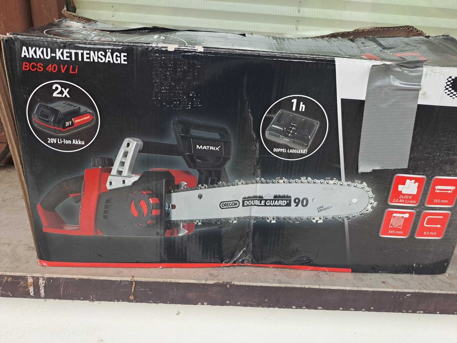 Piła łańcuchowa akumulatorowa Nowa.