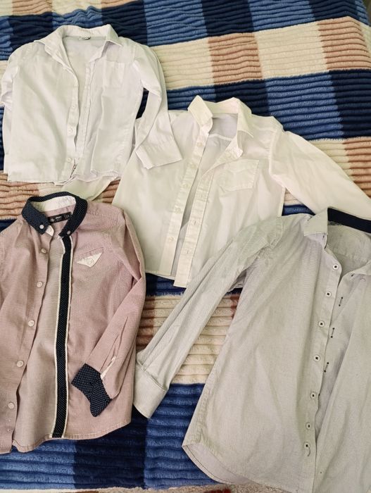 Сорочка, рубашка  у школу на дитину 5-7 років. Довгий і короткий рукав