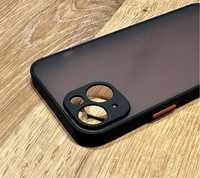 Etui matowe silikonowe iPhone 15 PLUS czarne