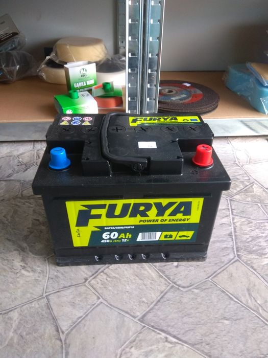 Akumulator Samochodowy 60AH 450 A 12v NOWY Gwarancja FURYA