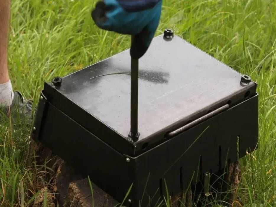 Раскладной мангал 3️⃣мм на 8 шампуров + 8 шампуров (ручка металл). 3мм