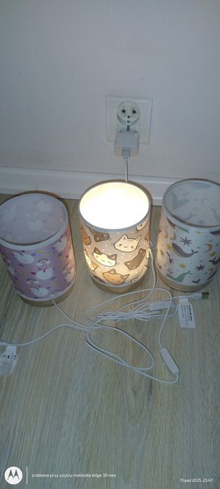Trzy lampki nocne - nowe