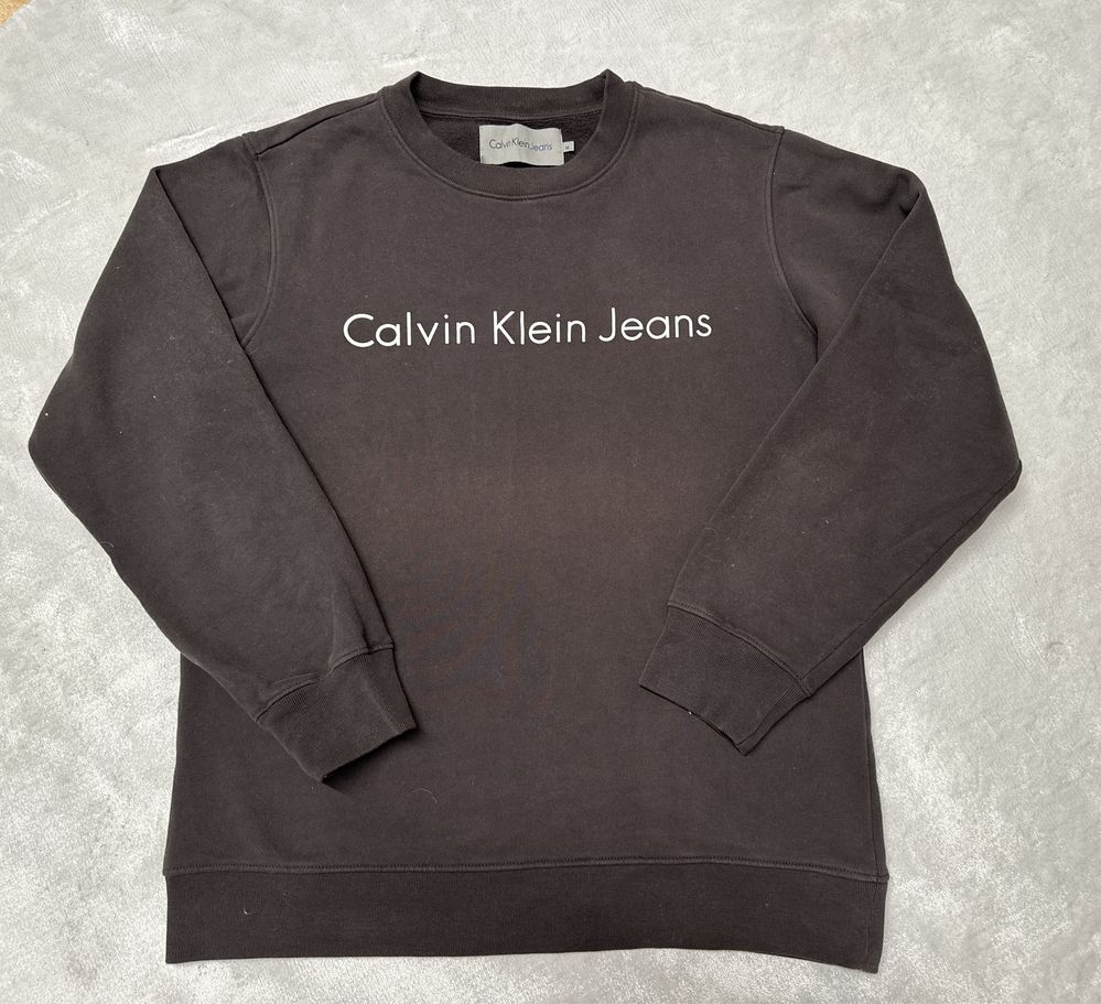 Calvin Klein jeans bluza szara grafit m modna jesień