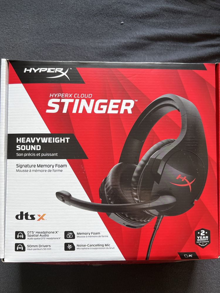 Hyper X cloud stinger black наушники