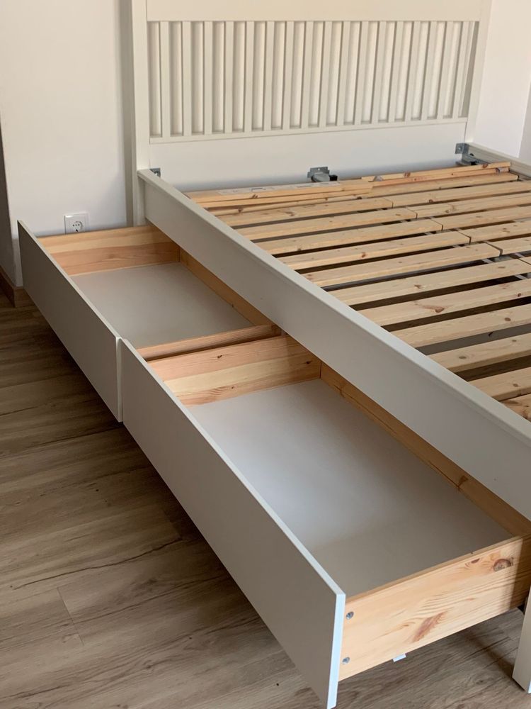 Cama casal 140x200 com gavetas