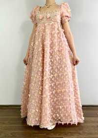 Suknia regencyjna inspirowana Bridgerton