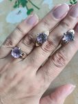 Серебряный набор с аметистом