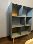 Movel azul estante