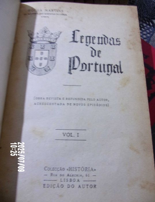 Legendas de Portugal de Rocha Martins