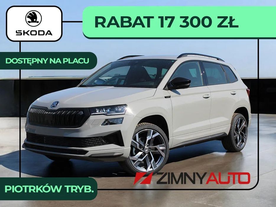 Skoda Karoq Rabat: Pln Pakiet Travel Assist/Elekt. Klapa/Zapasowe