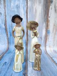 Ceramiczne Figurki - kobiet - vintage - design - Hand made