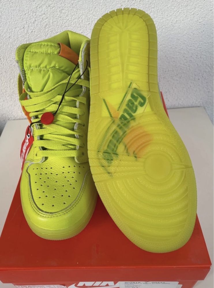 Air jordan 1 retro gatorade cyber yellow 44,5