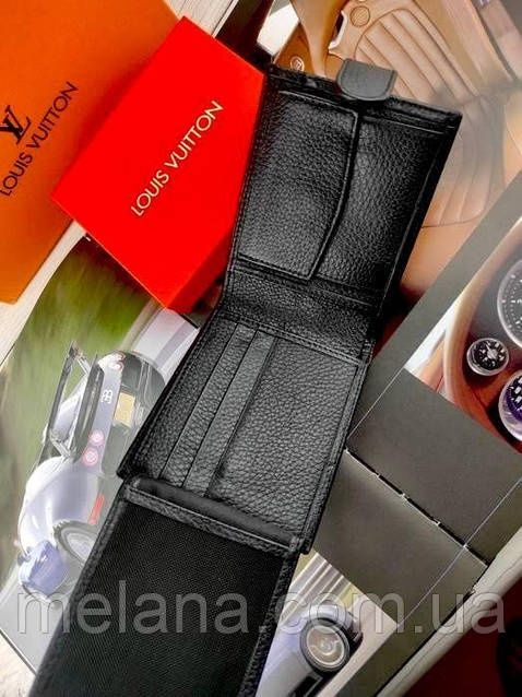 Кожаный мужской кошелек Louis Vuitton Луи Витон гаманець чоловічий
