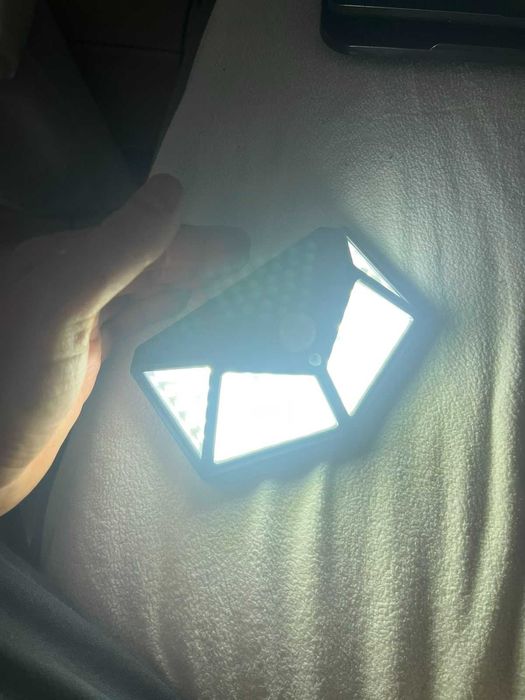 уличный фонарь 100leD с датчиком движения! 10 ват 600люмен