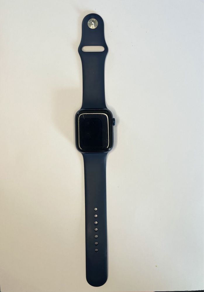 Apple Watch 6 Blue Aluminium Case 44mm 2 paski