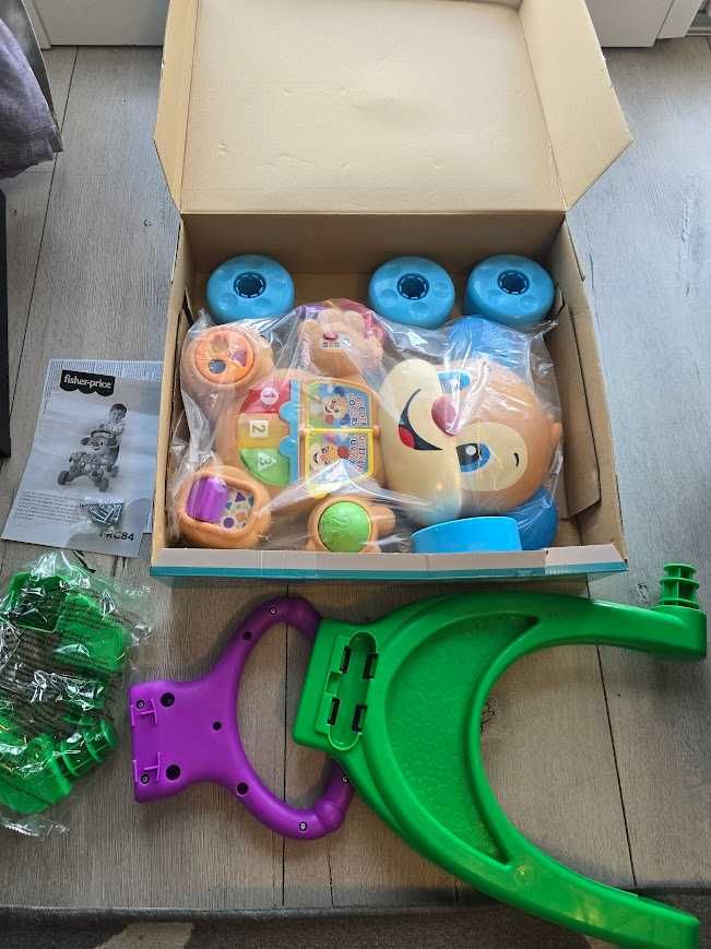 Fisher-Price Chodzik interaktywny pchacz szczeniaczek język włoski