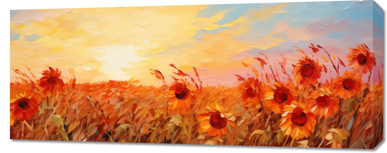 Obraz 100x40cm Płomienie Zmierzchu
