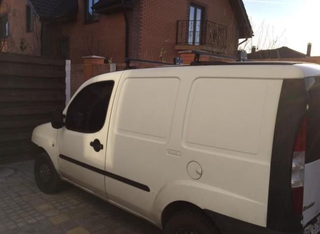 Автобагажник AS 42 H 37 на крышу FIAT Doblo в штатные места