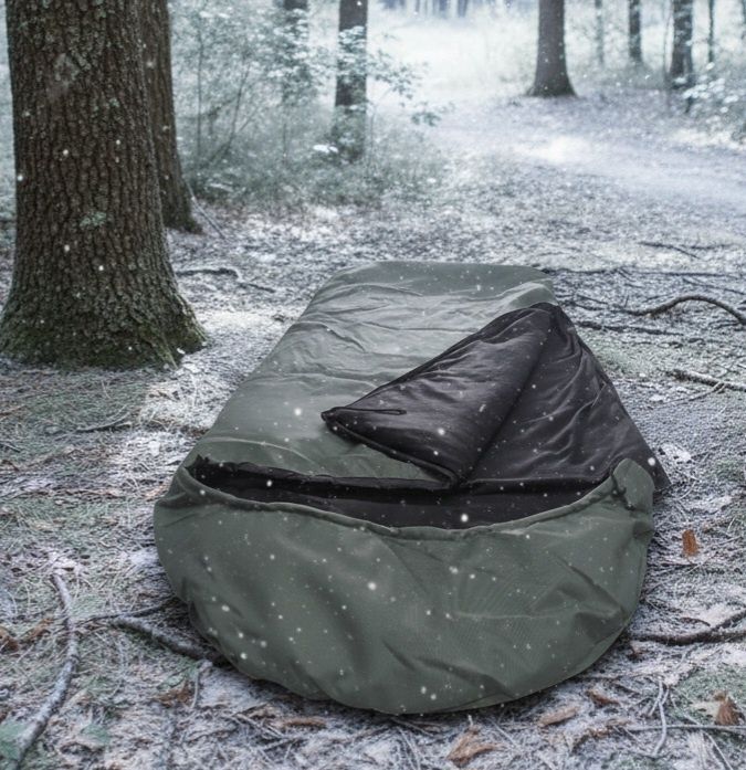 Спальнік 1м широкий зимовий тактичний спальний мішок одеяло теплий зсу