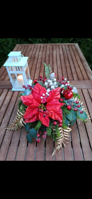 Stroik świąteczny na płytę nagrobkową