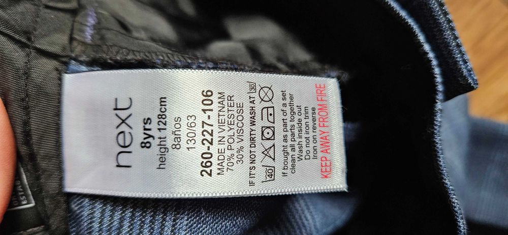 Spodnie koszula next 128