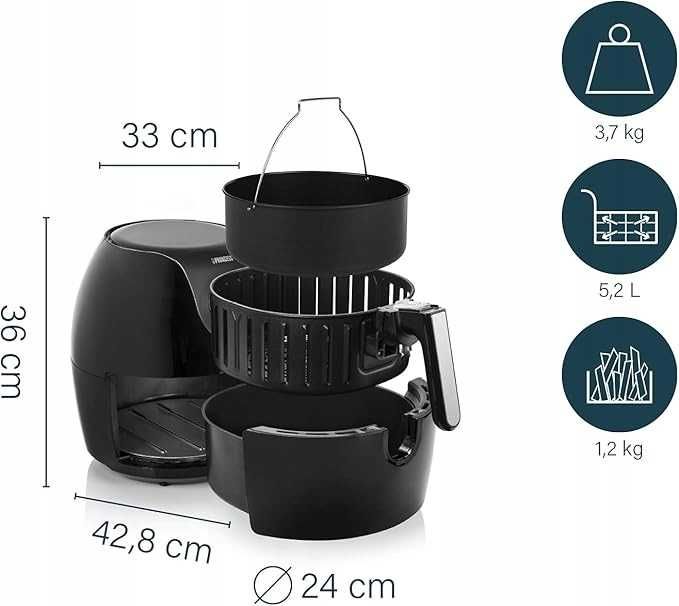 Princess XXL Frytownica beztłuszczowa Aerofryer 5,2L