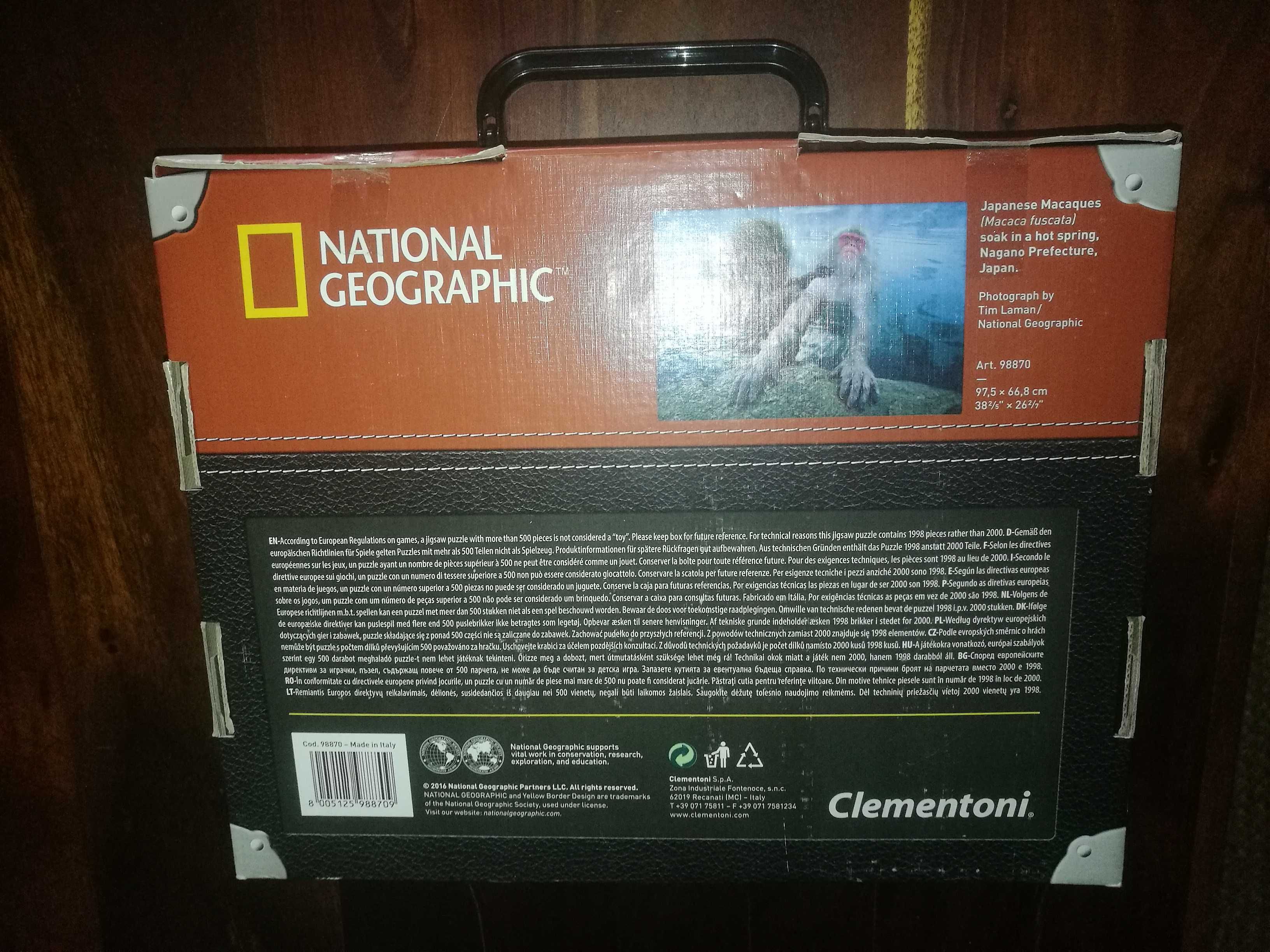 Puzzle National Geographic 2000 peças JAPANESE MACAQUES