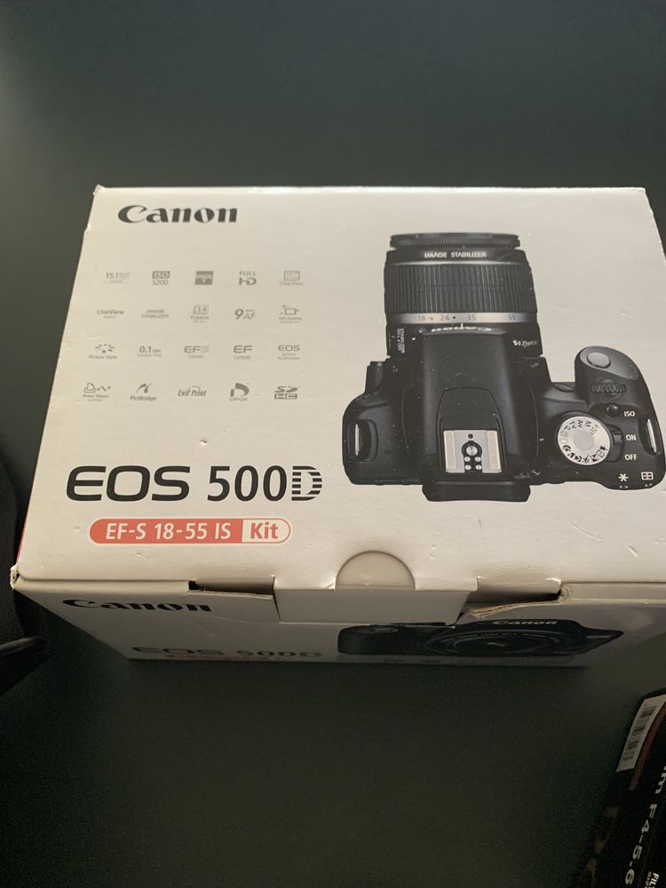 Canon eos 500D c/ 2 baterias e Objetiva Sigma