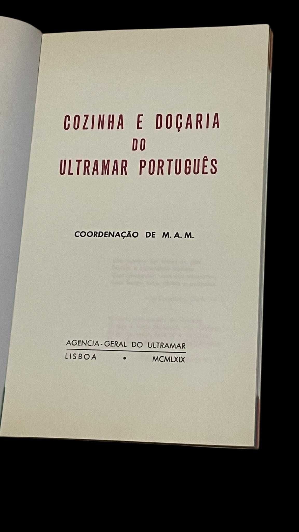 "Cozinha e Doçaria do ULTRAMAR Português" - RARO