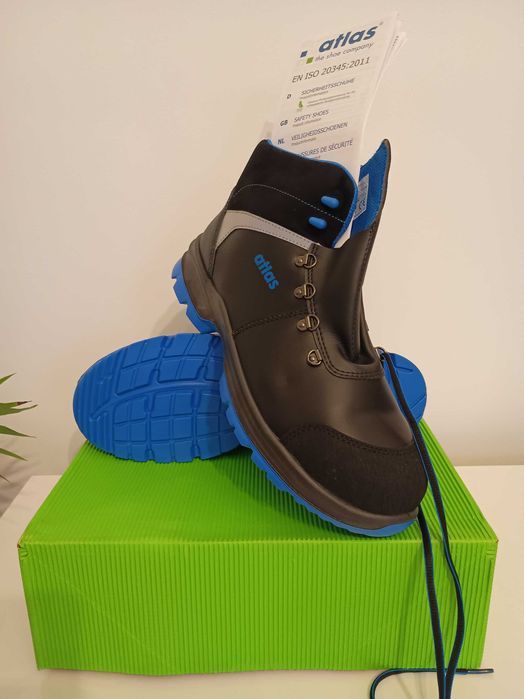 ATLAS Nowe Buty robocze Trzewiki skórzane SL 845 XP blue 2.0 S3 SRC 45